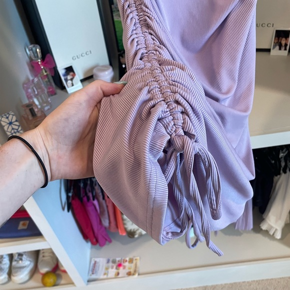 Drawstring purple dress - Picture 6 of 6